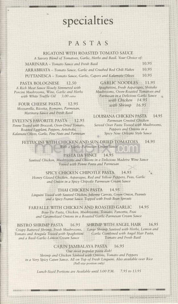 Menu page 9
