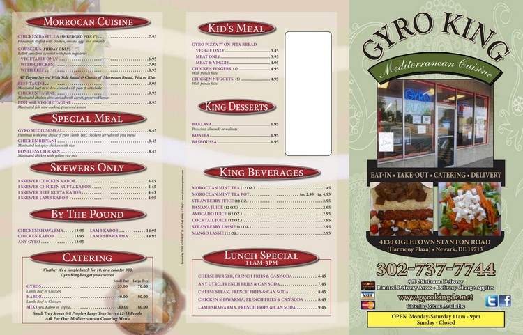 Menu page 3