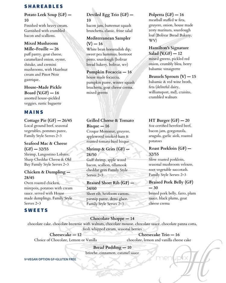Menu page 1
