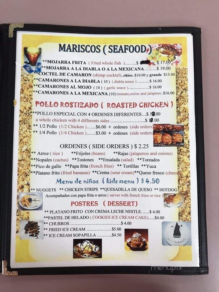 Menu page 1