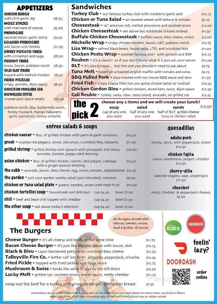 Menu page 1