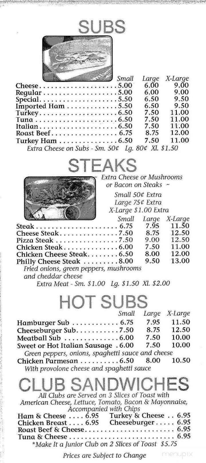 Menu page 2