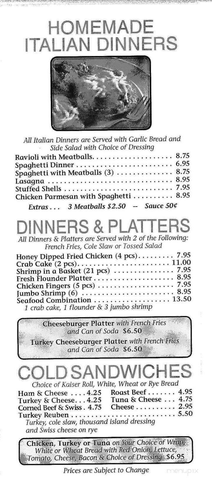 Menu page 5