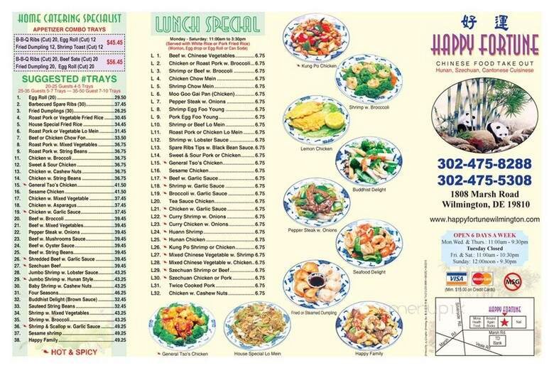 Menu page 2