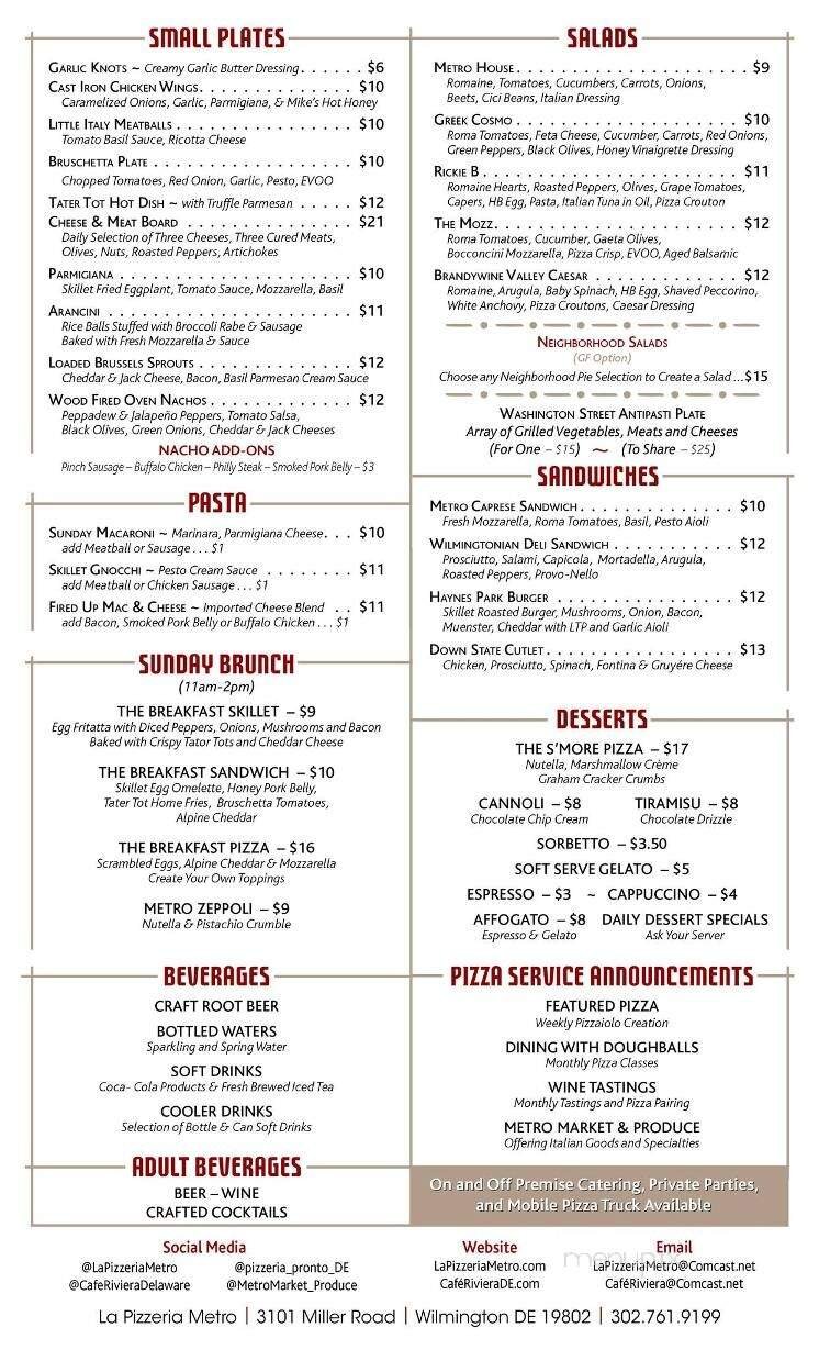 Menu page 1