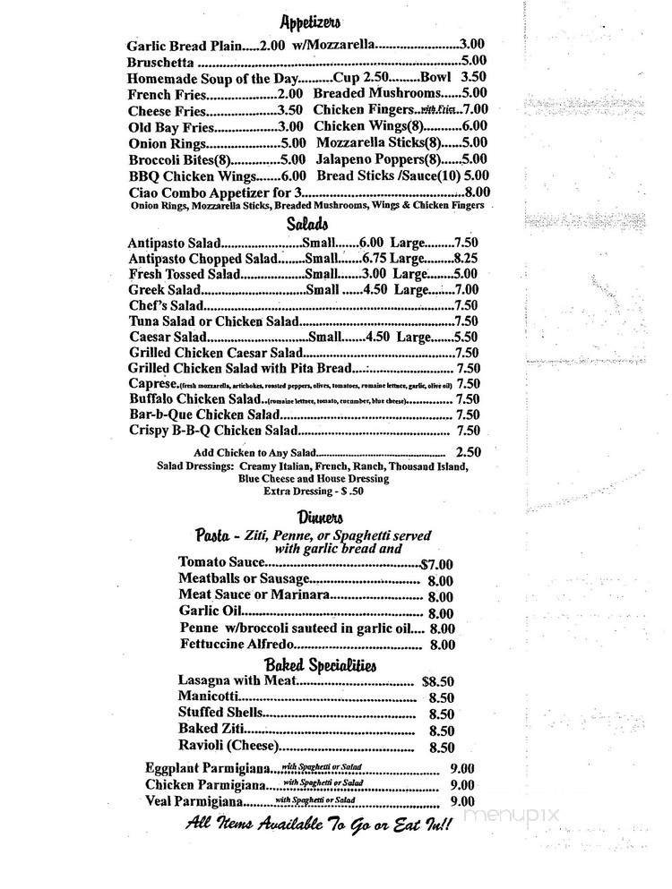 Menu page 3