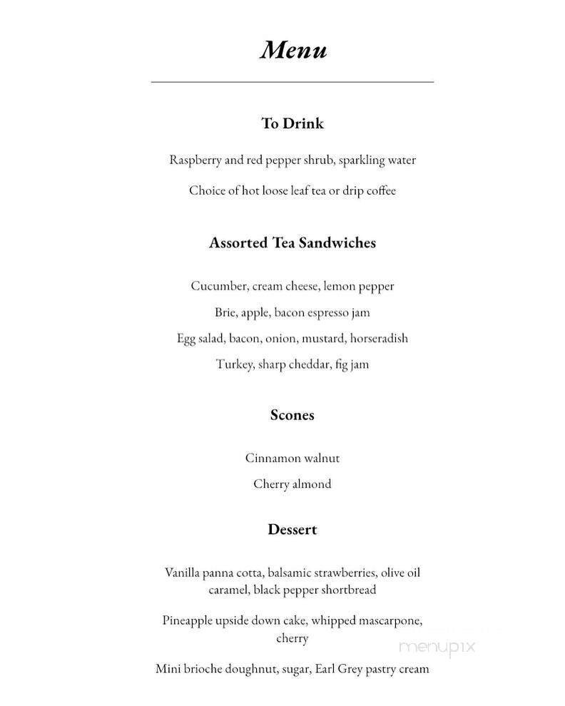 Menu page 1