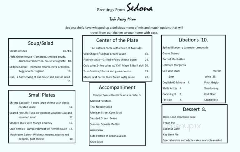 Menu page 1