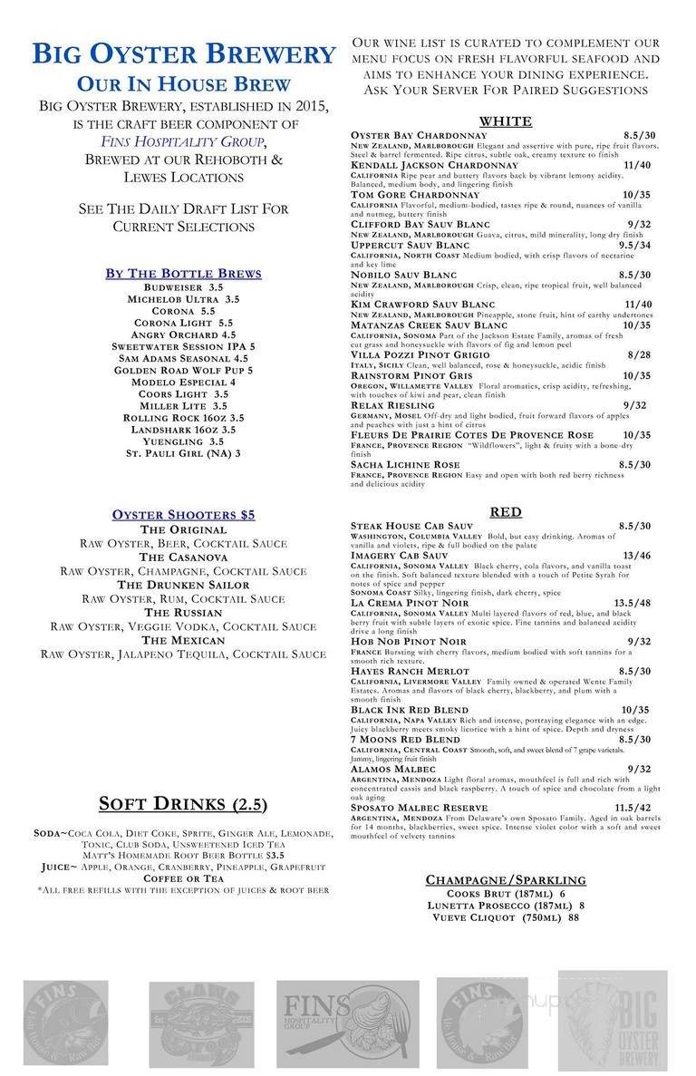 Menu page 1