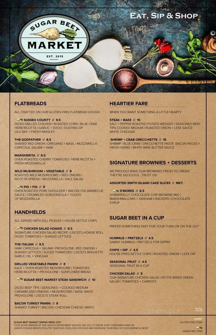 Menu page 2