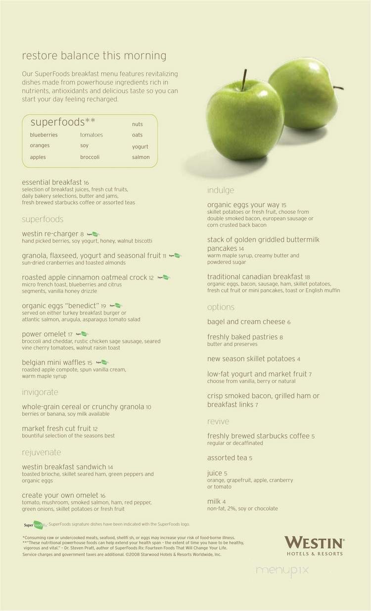 Menu page 1