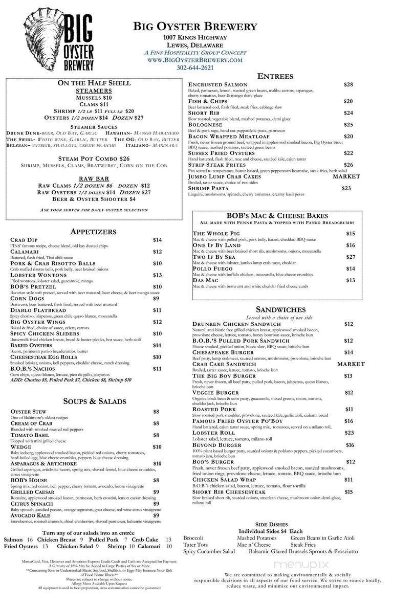 Menu page 1