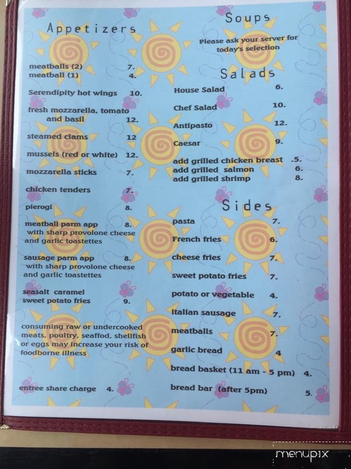 Menu page 1