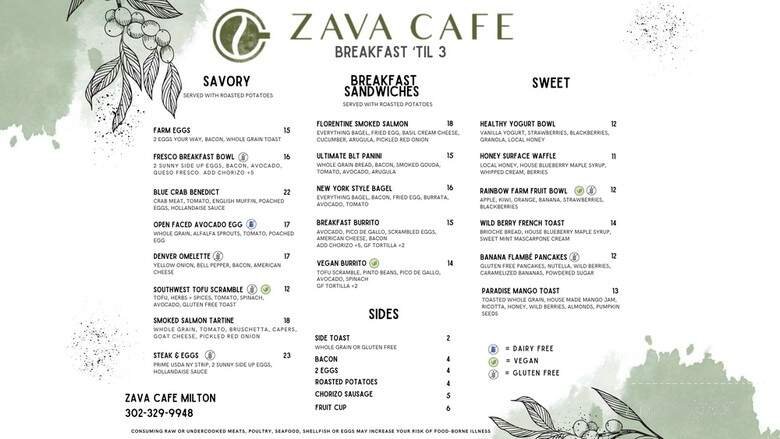Menu page 2