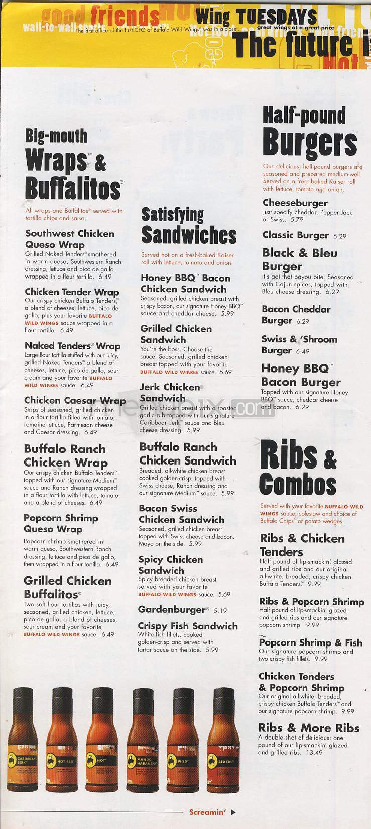 Menu page 3