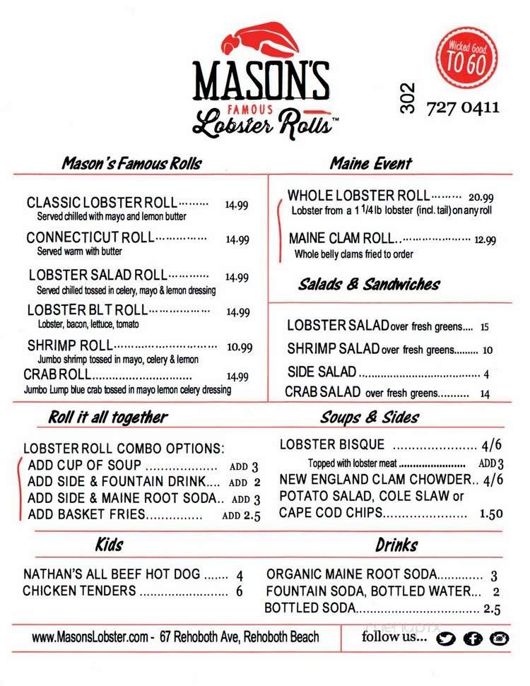 Menu page 1