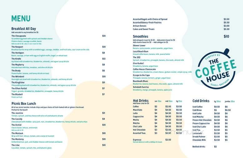 Menu page 1