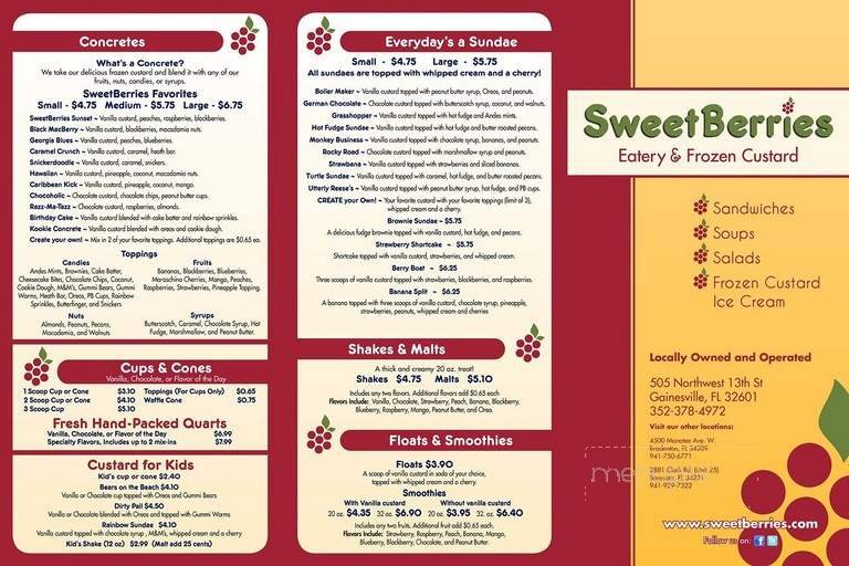 Menu page 1