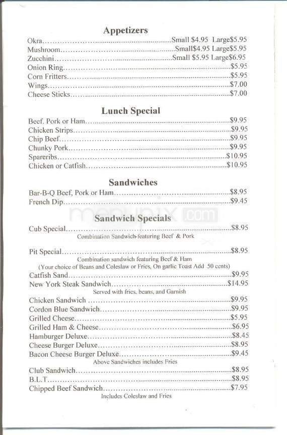 Menu page 2