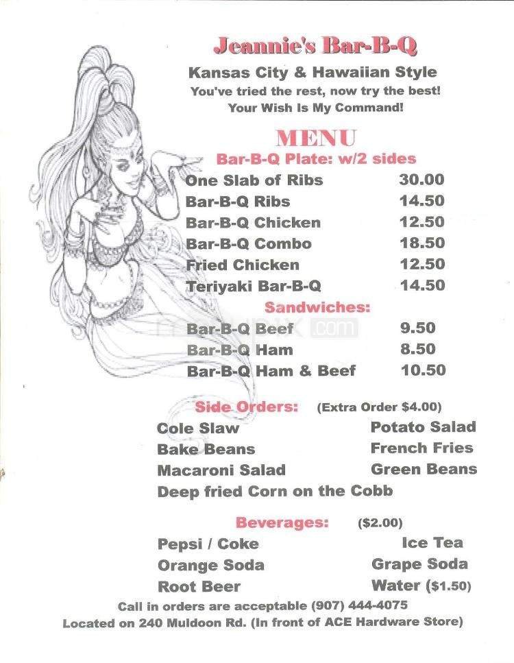 Menu page 1