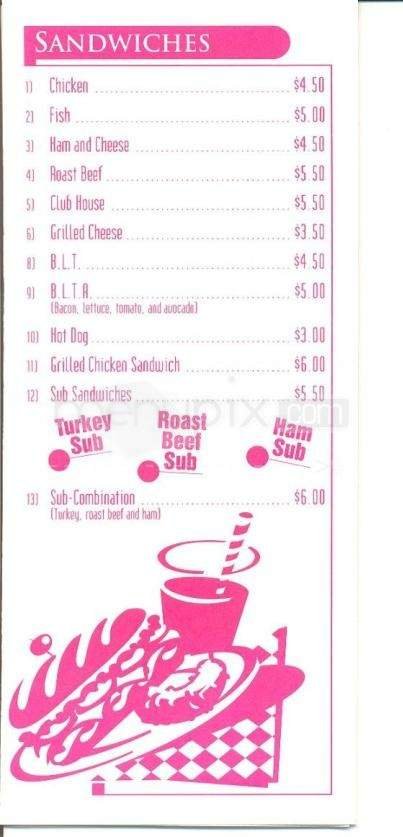 Menu page 3