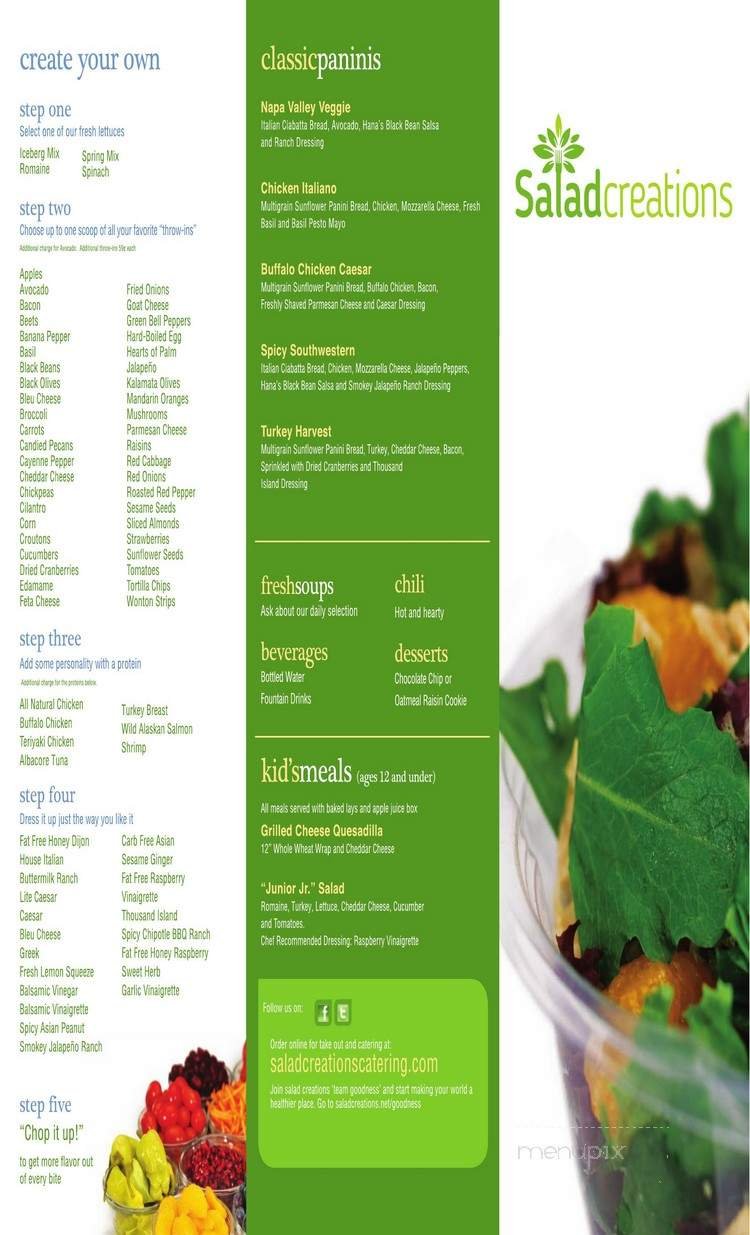 Menu page 1