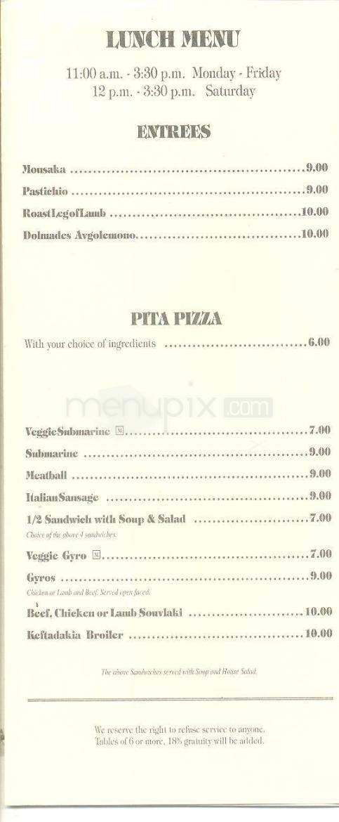 Menu page 6