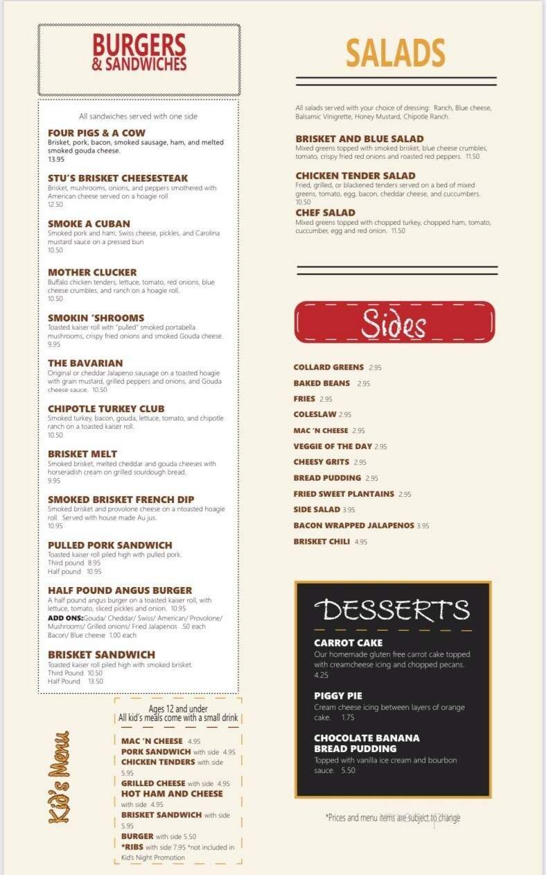 Menu page 1