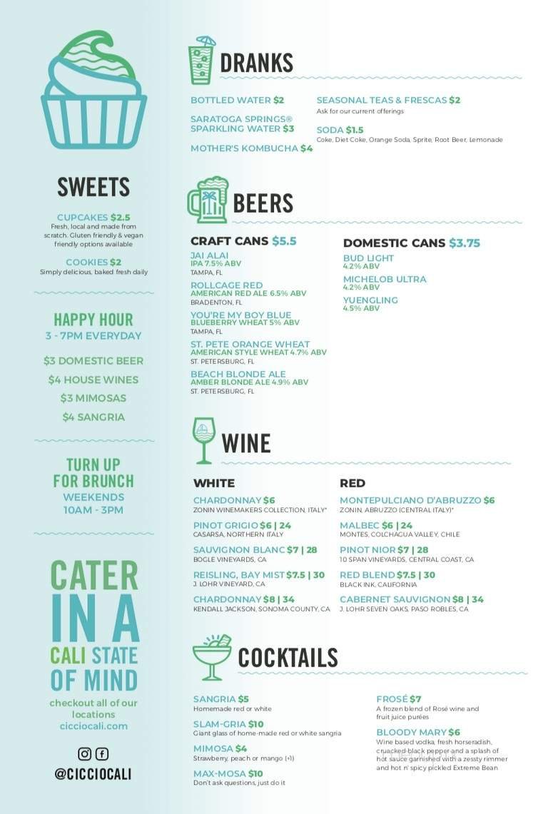 Menu page 1
