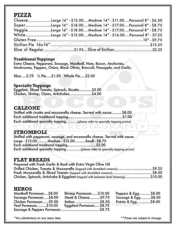 Menu page 1