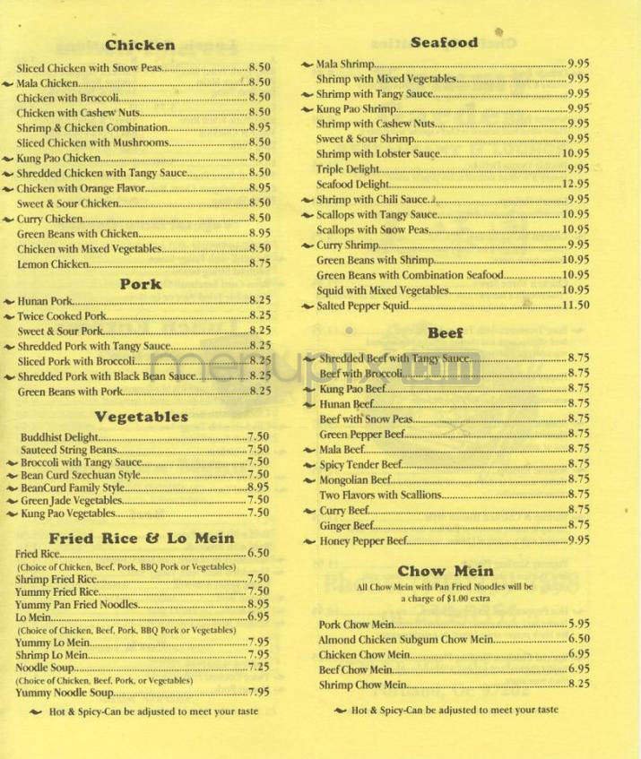 Menu page 3