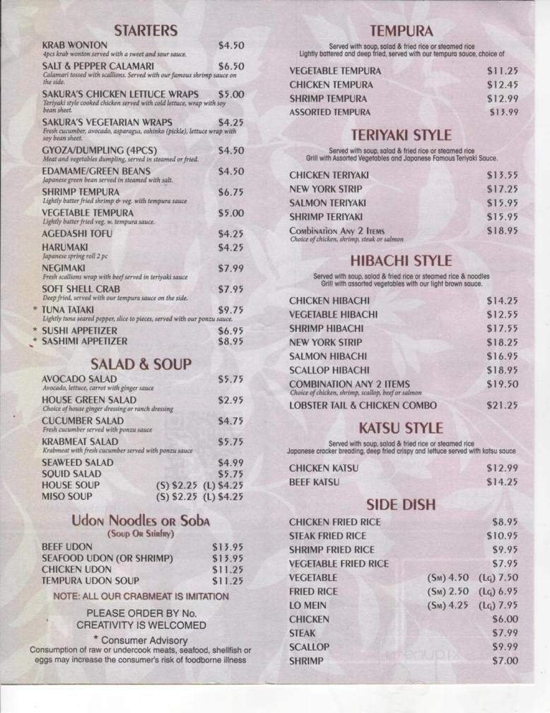 Menu page 2