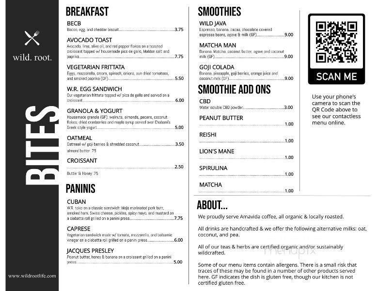 Menu page 1