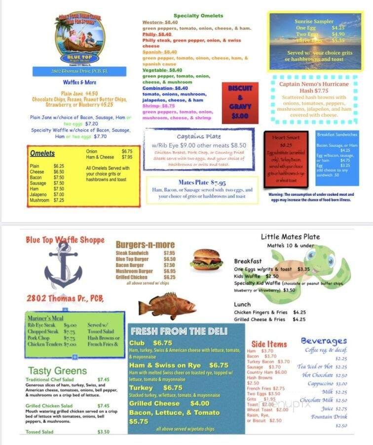 Menu page 1