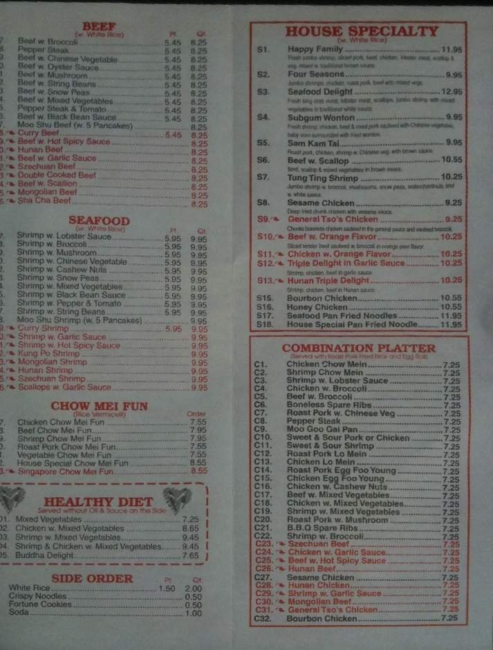 Menu page 2