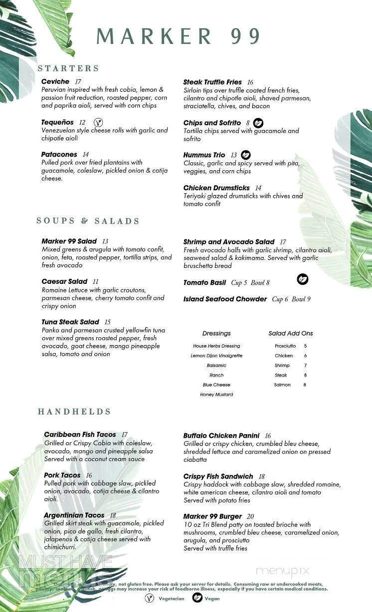 Menu page 1