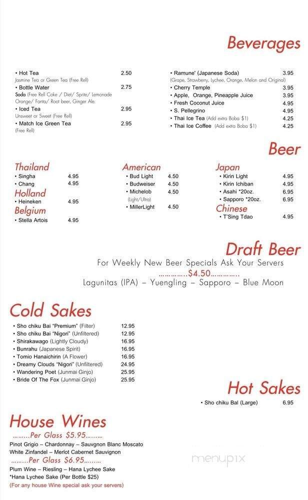 Menu page 1
