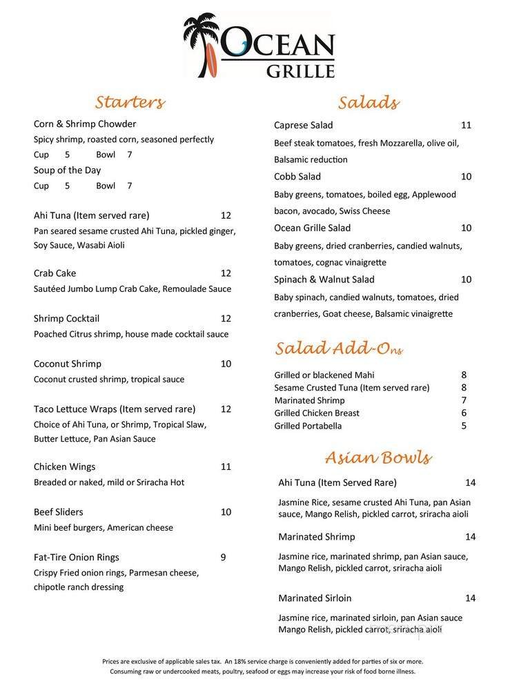 Menu page 2