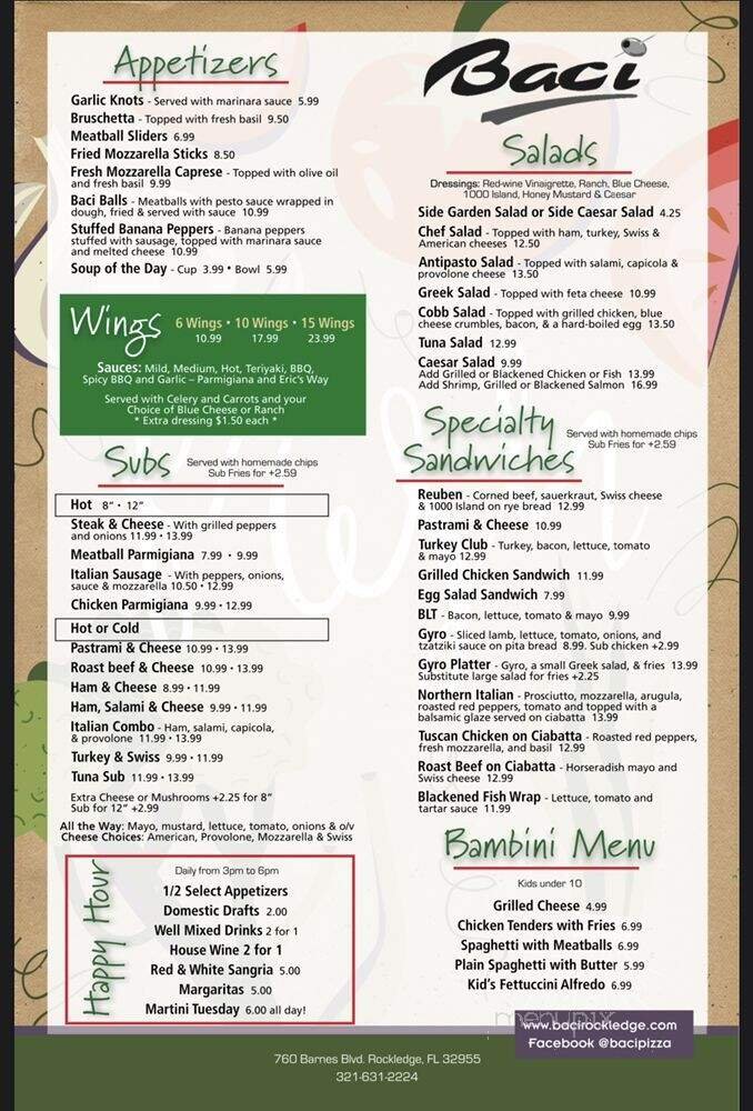 Menu page 2