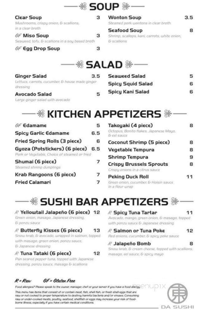 Menu page 5