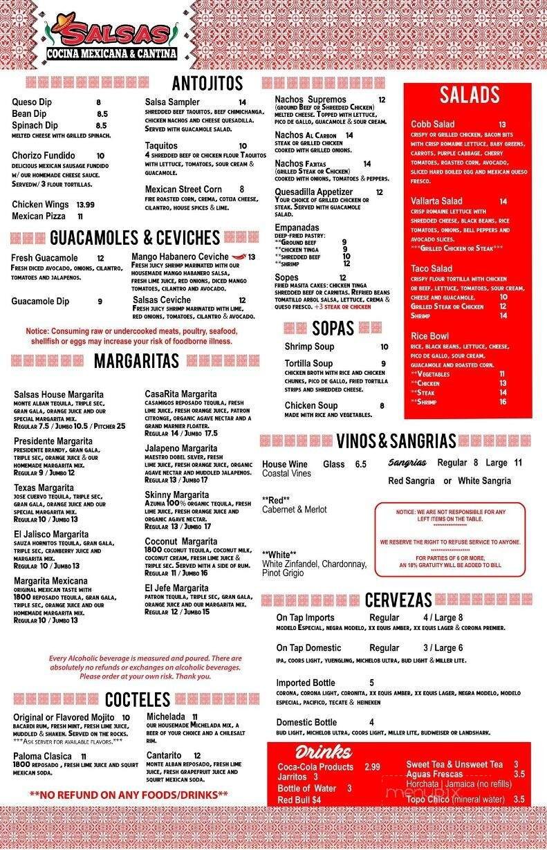 Menu page 1