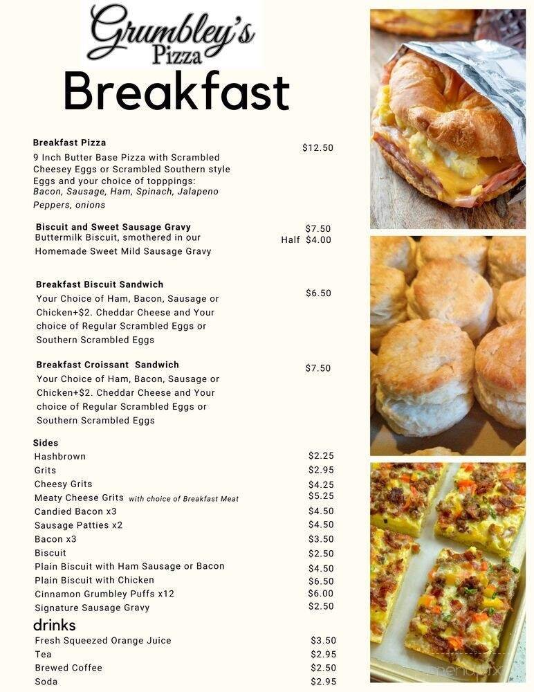 Menu page 1
