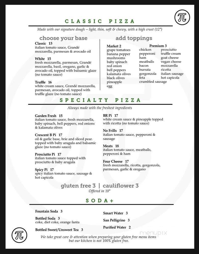 Menu page 1