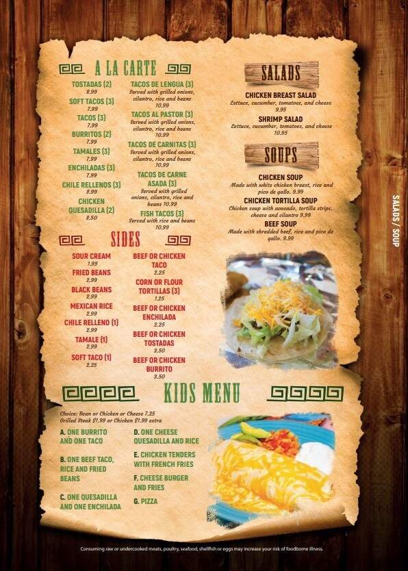 Menu page 2