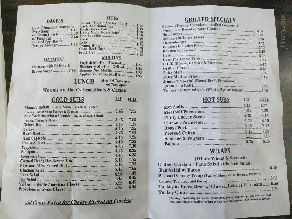 Menu page 2