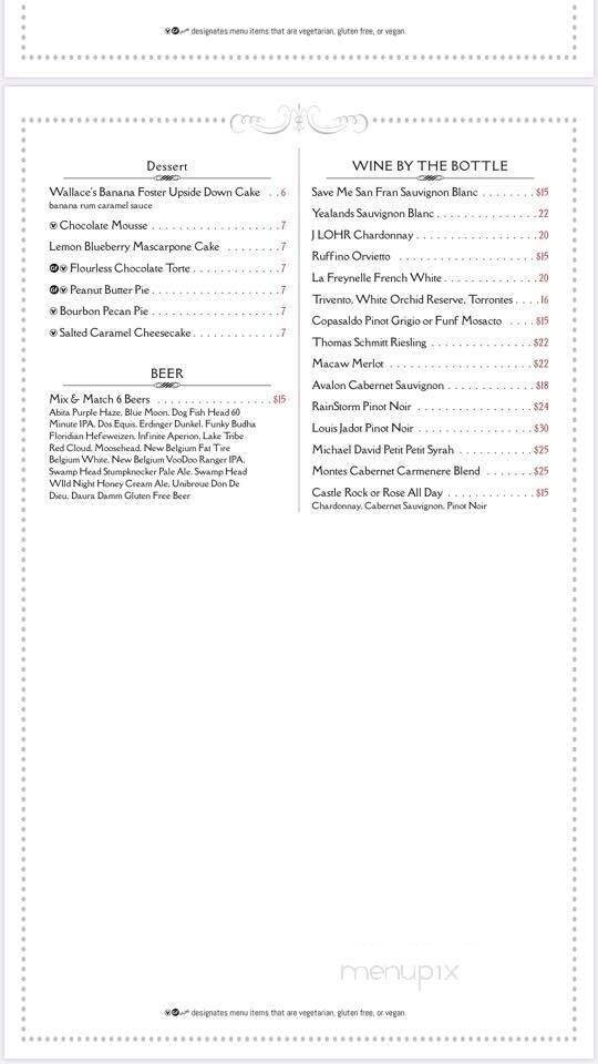 Menu page 1