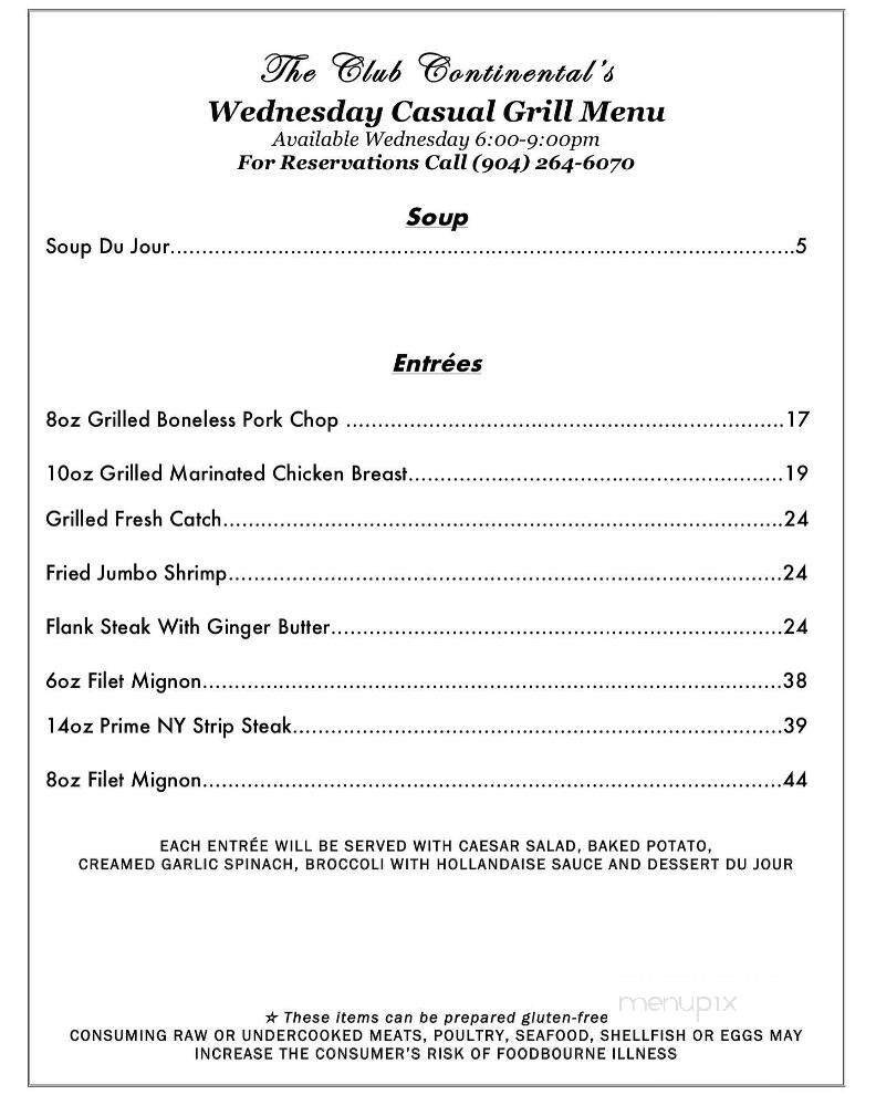 Menu page 2