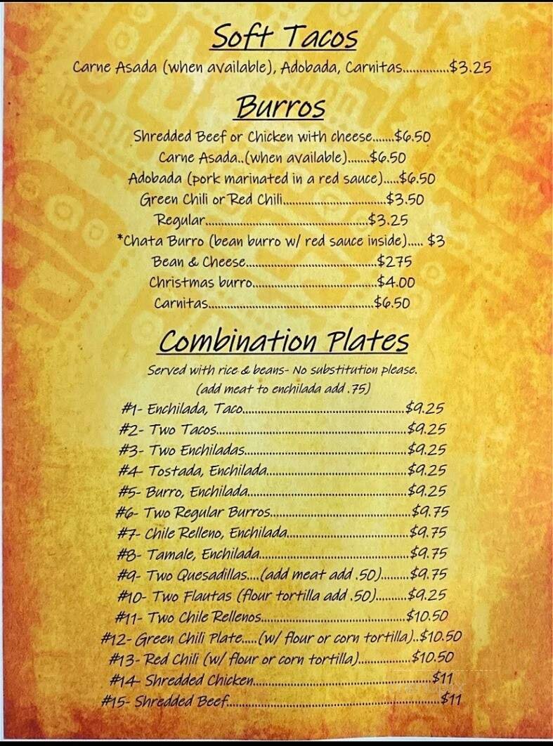 Menu page 2