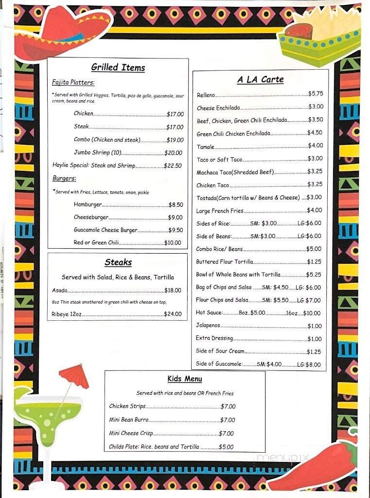 Menu page 3