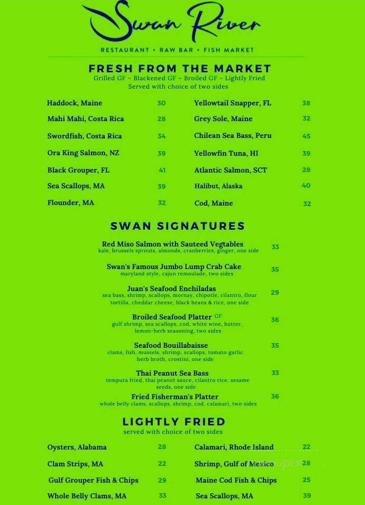 Menu page 1